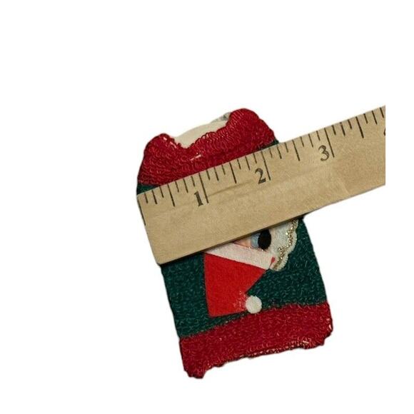 Christmas Holiday Glass Covers (6) Dan-Dee Santa Coasters VTG 1968 Festive Bar - Picture 4 of 6